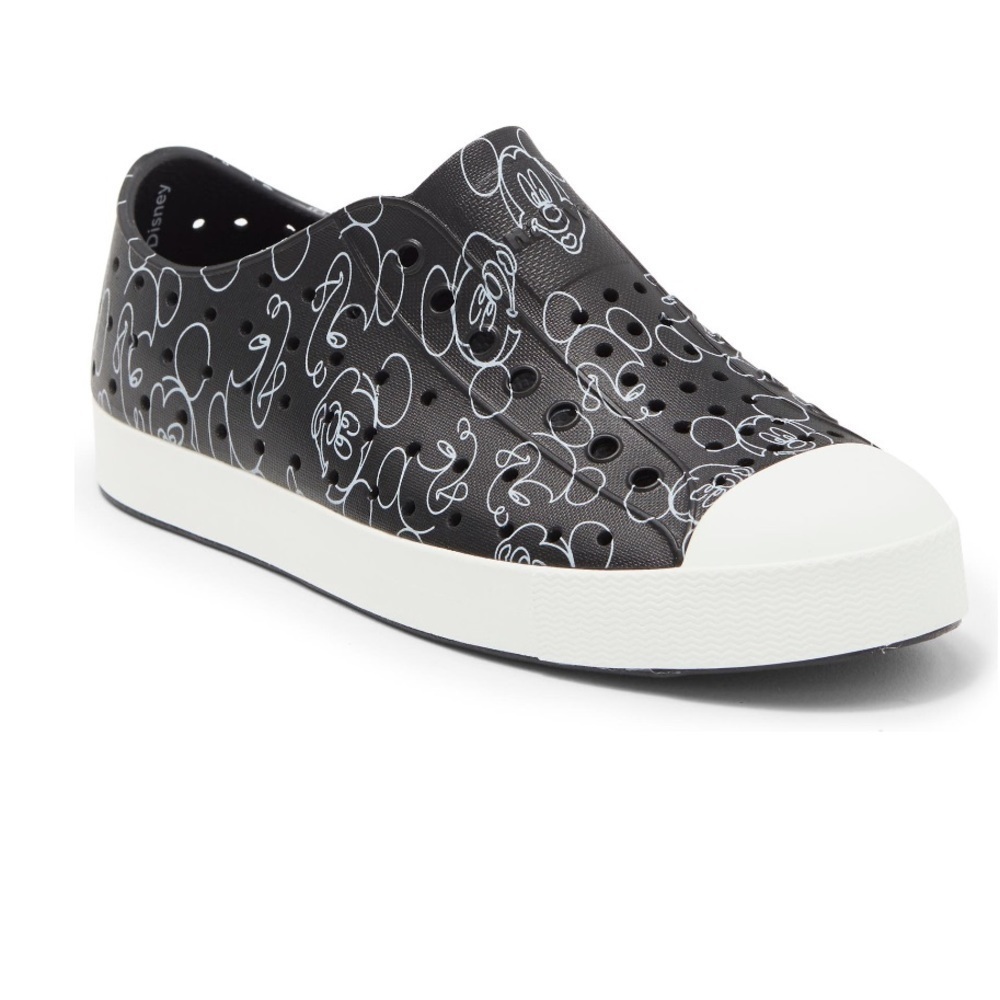 DISNEY X NATIVE Jefferson Print Slip-On Sneaker Mickey doodle NWOB C12
